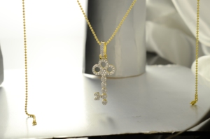 Hip Hop nuova popolarità gioielli placcato oro ghiacciato fuori Vvs Moissanite completo 925 Bling <span class=keywords><strong>argento</strong></span> <span class=keywords><strong>ciondolo</strong></span> <span class=keywords><strong>chiave</strong></span> per festa - Product Image 5