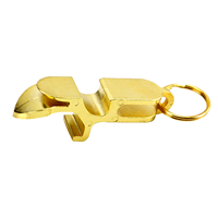 Abridor de botellas de Metal dorado personalizado de fábrica Escopeta Barra de cerveza Herramientas Herramienta de escopeta