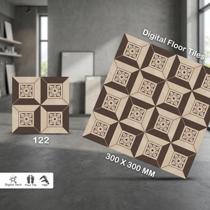Carreaux de sol en céramique Vistaar de qualité supérieure 300x300mm, étanches, antidérapants, émaillés, métalliques mats pour hall, salle de bain, centre commercial - Product Image 2