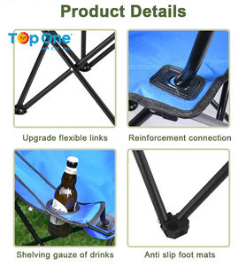 Top One ultra-léger adultes enfants Portable pêche en plein air pique-nique Camping chaises de plage pliantes - Product Image 5
