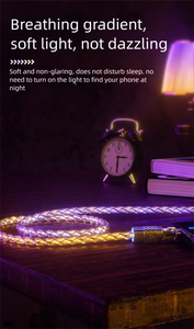 Chargeur USB Type-C rapide avec LED lumineuse, câble de données à charge rapide, alliage de zinc, PVC, portable, avec étui de transport, pour téléphone portable <span class=keywords><strong>iPhone</strong></span> - Product Image 3