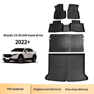 Tapis de sol modernes Coolcars TPE 10 mm d'épaisseur, ensemble complet de 4 pièces pour <span class=keywords><strong>Mazda</strong></span> <span class=keywords><strong>CX</strong></span>-<span class=keywords><strong>30</strong></span>, <span class=keywords><strong>coffre</strong></span> et dossier de siège, sans odeur, antidérapants - Product Image 2