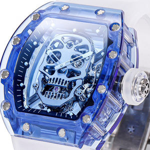 Reloj de Lujo Transparente de Alta Gama para Hombre, Ideal para Eventos de Música Rock, Reuniones de Motociclistas y Noches Informales - Product Image 2