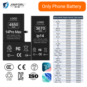 <span class=keywords><strong>แบ</strong></span><span class=keywords><strong>ต</strong></span>เตอรี่โทรศัพท์มือถือสำหรับ <span class=keywords><strong>iPhone</strong></span> 14 Plus Pro Max ความจุสูงจากโรงงาน สำหรับเปลี่ยนแบตเตอรี่ แสดงผลเหมือนของแท้ - Product Image 1