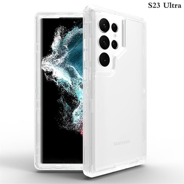 AilesTecca Clear Colorful Phone Case for Samsung S25 Ultra Funda Defender TPU PC Shockproof Phone Case for Samsung Galaxy S25