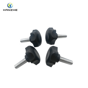 Hanzhe Plastic <b>Knob</b> Screw M8x25mm Nylon Hand Tightening Handle For Machine <b>Adjustment</b> - Product Image 1