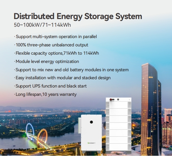 Growatt All in One Inverter and Battery BESS with WIT 50KW 75KW 100KW Hybrid Solar Inverter Home Energy Storage Battery System · image 3