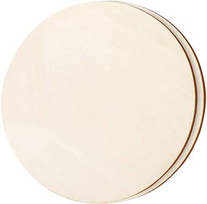 JUNJI cerchi rotondi in <span class=keywords><strong>legno</strong></span> non finiti, sottili fette di <span class=keywords><strong>legno</strong></span> intaglio rotondo per artigianato, pittura, scrittura, intaglio - Product Image 2