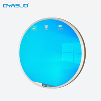 DYASUO 23.6 pouces vidéos du système Android gagnant intérieur lecteur multimédia de signalisation numérique circulaire plat rond