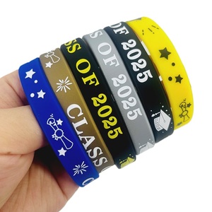 CLASSE Offre Spéciale de 2025 remise des diplômes ou admission commémorative Bracelet en silicone cadeau scolaire événement Bracelet en caoutchouc en Stock - Product Image 4