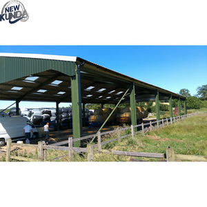 Nave Agrícola Modular Moderna de Acero con Múltiples Secciones Divididas para Granjas, Estructura de Acero Prefabricada para Establos de Vacas - Product Image 2