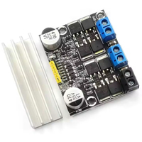 Modul Penggerak Motor DC Ganda 10A Pengaturan Kecepatan PWM Maju dan Mundur Peredupan 3-18v Tegangan Rendah Arus Tinggi