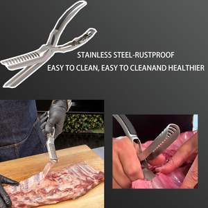 Wholesale Rib Prep Membrane <b>Remover</b> <b>Tool</b> <b>Trimming</b> Peeling Ribs Grilling <b>Tools</b> BBQ Preparation - Product Image 3