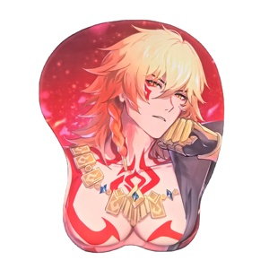 Tùy Chỉnh Phụ Nữ Nam Giới Nam Cơ Ngực Loạt 3D Núm Vú Phần Chuột Pad - Product Image 2