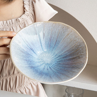 Ensemble de bols à dessert et à salade de fruits en porcelaine nordique moderne de 7,5 pouces, bols à ramen en céramique écologiques