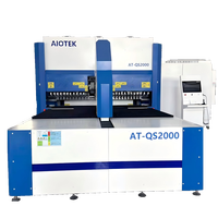 Cintreuse de tôles CNC entièrement électrique AIOTEK AT-QS2000 avec changeur d'outils automatique pour le pliage de l'acier inoxydable et de l'aluminium