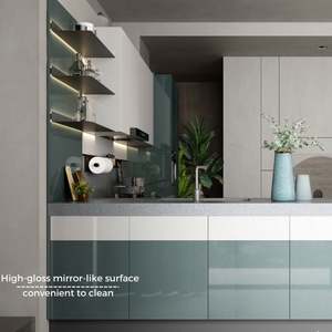 ตู้ครัวขนาดเล็กหรูหราน้ำหนักเบาพร้อมดีไซน์ปรับแต่งได้เฟอร์นิเจอร์ตู้พรีเมี่ยม - Product Image 3