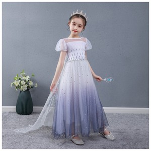 Fashion <strong>Frozen</strong> 2 <strong>Elsa</strong> Costume Long <strong>Dress</strong> Snow Queen Cosplay Costume <strong>Elsa</strong> <strong>Dress</strong> With Cape - Product Image 3