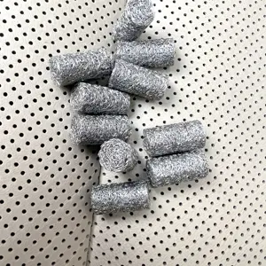 Stainless Steel Metal Wire Mesh Pad Filter / Compress Knitted Metal Mesh