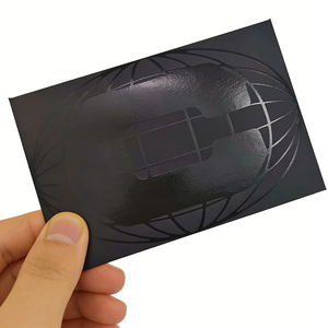 Wholesale Custom UV Logo Black Fancy Paper Envelope with Self Adhesive - Product Image 1