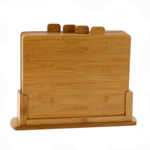 ชุดเขียงทำจากไม้ไผ่4ชิ้นพร้อมแท่นตัดแผ่นขนมปัง - Product Image 4