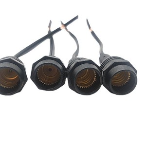 E12 E14 E17 E26 E27 Outdoor Lamp Socket String Light Plug With Wire For Ceiling <b>Lighting</b> <b>Accessory</b> - Product Image 1