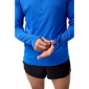 Personnalisé Dry Fit 65% Polyester 35% Spandex Manches Longues Performance Wicking Quarter Zip Pullover Activewear Sport Sweatshirt - Product Image 2