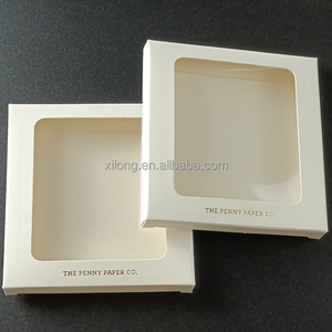 Logo Customized Plastic Cardboard <strong>Paper</strong> <strong>Box</strong> Clear Window <strong>Paper</strong> <strong>Box</strong> for Gift Cards - Product Image 3