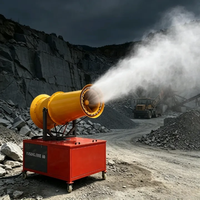 Canon à brouillard de 60 m pour le contrôle de la poussière dans les entrepôts de céréales / le déchargement des silos / les usines de transformation alimentaire – Pulvérisation sécurisée contre la poussière explosive