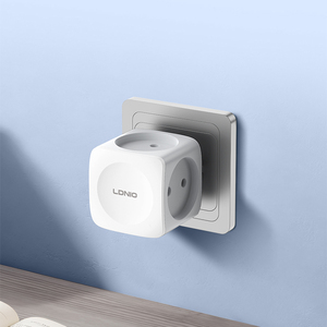 Prise murale LDNIO Z11 avec 4 prises, rallonge électrique, prises électriques avec mise à la terre, adaptateur de prise murale EU - Product Image 1