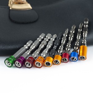 5 uds., vástago hexagonal de 1/4 pulgadas, juego de destornilladores eléctricos para paneles de yeso, destornillador magnético, broca, cabeza cruzada PH2, puntas de destornillador magnético - Product Image 4