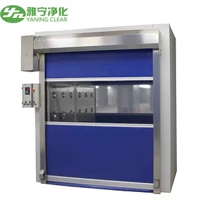 Yaning Fast Rolling PVC Curtain Door Goods Cargo Clean room Air Shower Room Cleanroom Air Shower