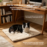XINYE Lit pour chien moderne et tapis de cage, lavable en machine, en fibre de polyester anti-corrosion, pour usage intérieur