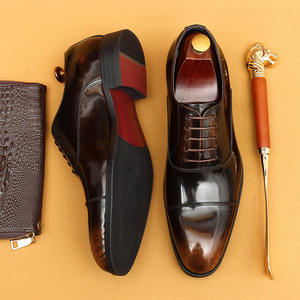 Zapatos Oxford de cuero con cordones para hombre, estilo italiano de alta calidad, ideales para bodas y eventos formales. - Product Image 3