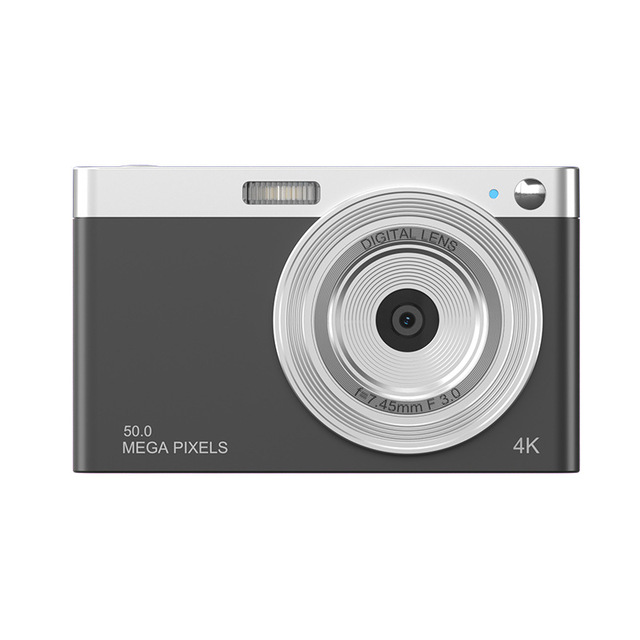 50MP HD CMOS CCD Camera with 4K Video 16x Optical Zoom Anti-Shake 2.88" Screen for Vlogging & Student Selfie Photography