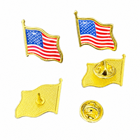 Pins de Solapa con Bandera Nacional Mundial, Pequeñas Insignias Metálicas con Cierre de Mariposa para Uniforme y Mochila