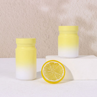 Contenants en plastique PET personnalisés avec bouchon à vis de 80 ml et 120 ml, flacons vides pour capsules avec impression sérigraphique