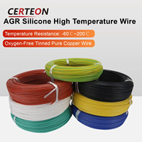 High Temperature Silicone Cable for Testing Instruments 300 500V Flame Retardant Flexible Wire -60 to 200