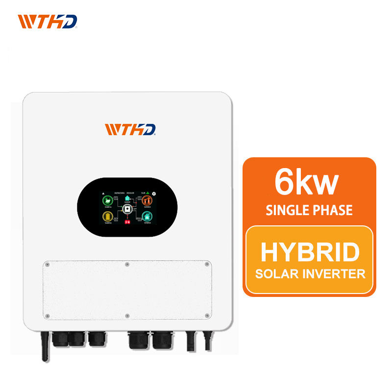 Single Phase IP65 Hybrid Solar Inverter 48V 6kW MPPT On/Off Grid 97% ...