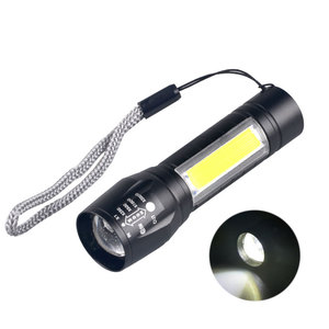Linterna táctica <span class=keywords><strong>de</strong></span> linterna LED lateral COB <span class=keywords><strong>de</strong></span> luz blanca para exteriores, linterna <span class=keywords><strong>de</strong></span> Camping <span class=keywords><strong>de</strong></span> <span class=keywords><strong>aluminio</strong></span> recargable por USB - Product Image 4