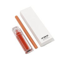 Kit de Rouge à Lèvres et Gloss Brillant Teinté Longue Tenue Hydratant Effet Ultra-Brillant Personnalisable avec Logo