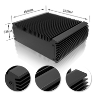 Boîtier décodeur de mini lecteur multimédia de bureau en métal Boîtier de contrôleur électronique personnalisé en aluminium anodisé d'usinage CNC
