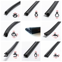 Tira de Sellado de Goma EPDM a Medida, Resistente a Rayos UV y al Envejecimiento, para Muros Cortina, Aislamiento Acústico y Contra la Intemperie para Ventanas de Aluminio con Tornillos