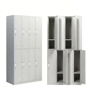 Meubles de <span class=keywords><strong>bureau</strong></span> modernes en acier, <span class=keywords><strong>casier</strong></span> métallique vertical à 8 portes, armoire de rangement pour personnel en acier, <span class=keywords><strong>casier</strong></span> de gym <span class=keywords><strong>suspendu</strong></span> écologique - Product Image 5