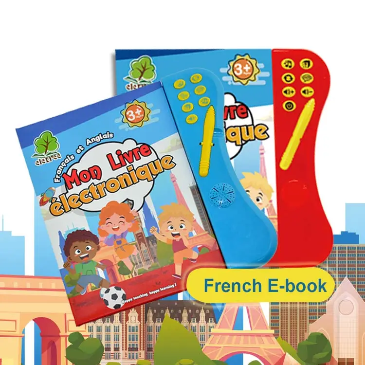 Livre électronique personnalisé Pour Enfants, Livre sonore français mon E-Book avec bouton