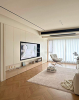 Console TV en bois moderne et personnalisable avec rangement, durable pour hôtel, appartement et salon