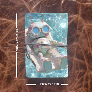 Superior INS Look PU Beau cahier idéal pour l'apprentissage au bureau et les cadeaux de vacances avec <span class=keywords><strong>robot</strong></span> à motifs floraux sur Floa - Product Image 4