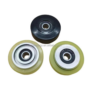 Roda <span class=keywords><strong>Pulley</strong></span> Plastik Bulat Nylon 8x30x10mm dengan Bantalan untuk Sistem Pengangkat Pintu Geser dan Jendela - Product Image 6