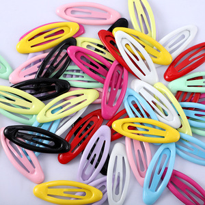 Oval Colorful Teardrop Hair <b>Clip</b> 5 Cm Side <b>Clip</b> For Women Casual Headdress Metal Material - Product Image 2