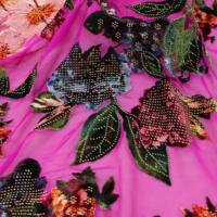 2023 nouveau haute couture haute qualité pierre sur velours Patch broderie dentelle tissu pour robe de mariée